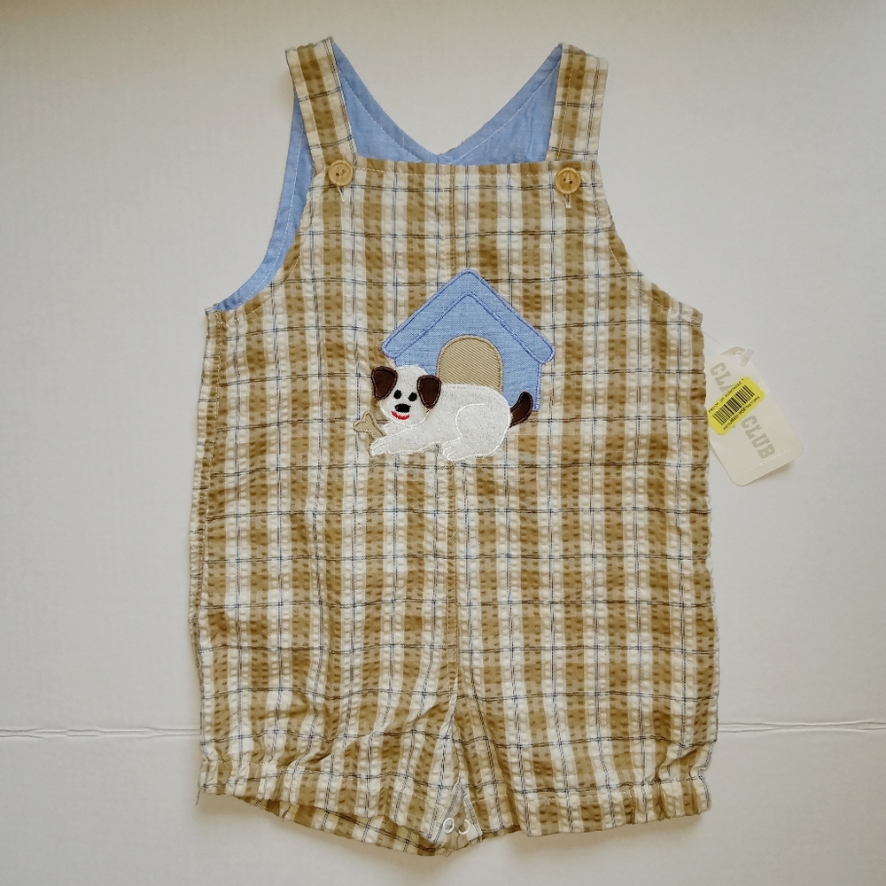 Class Club Plaid Seersucker Romper